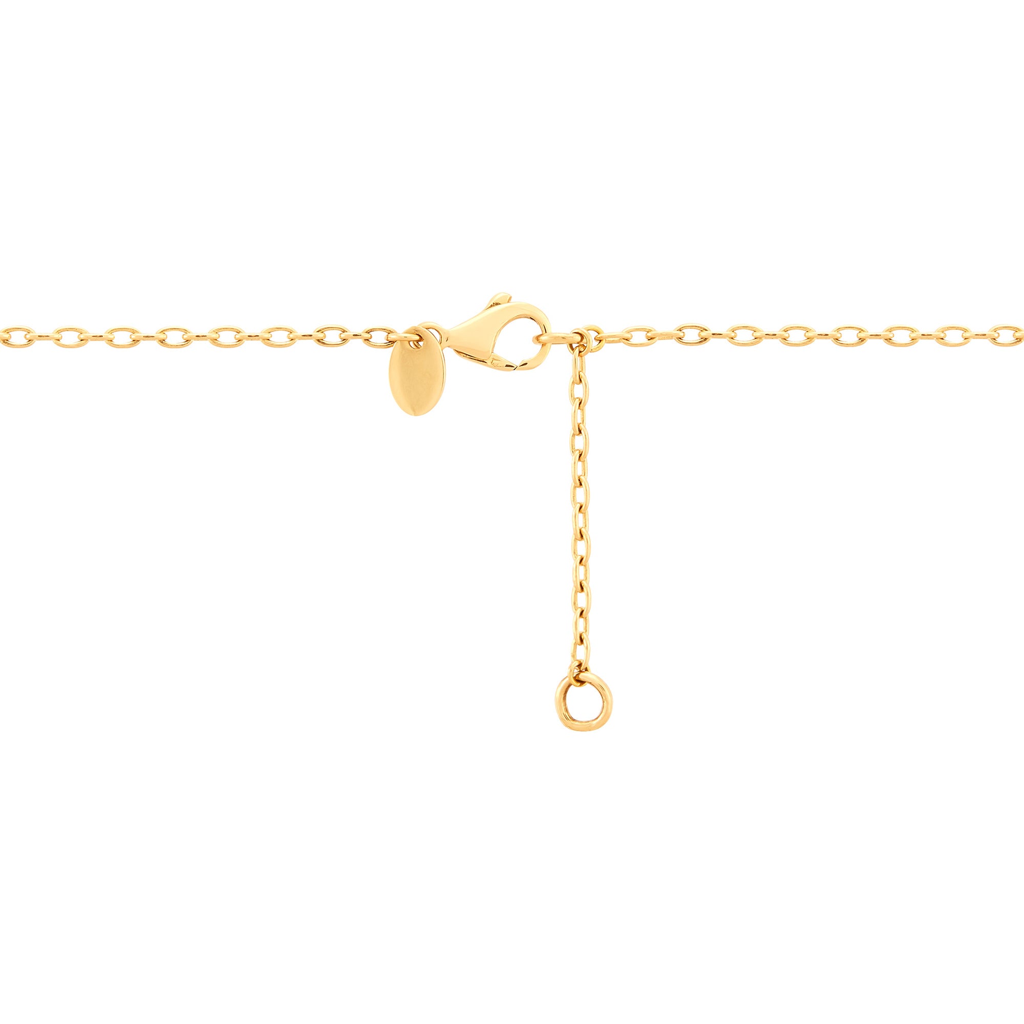 14Kt Yellow Gold Diamond Flower Necklace