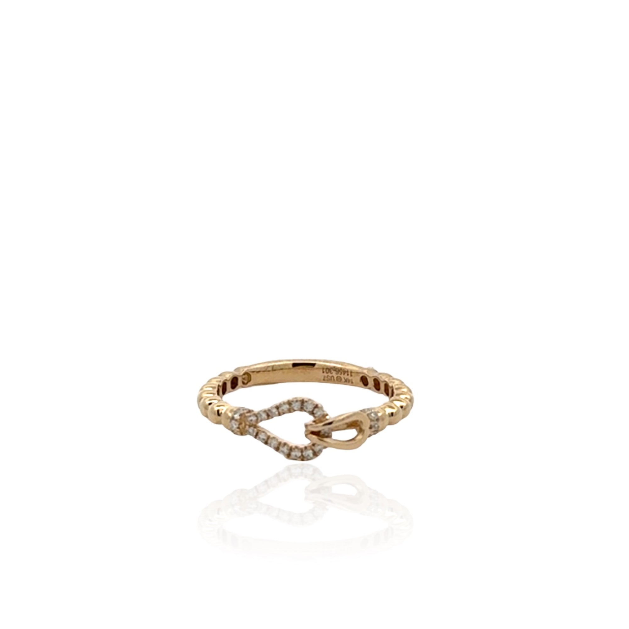 14 Karat Yellow Gold Diamond Ring