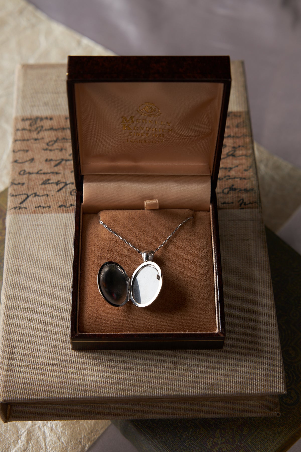 18 Karat White Gold Locket