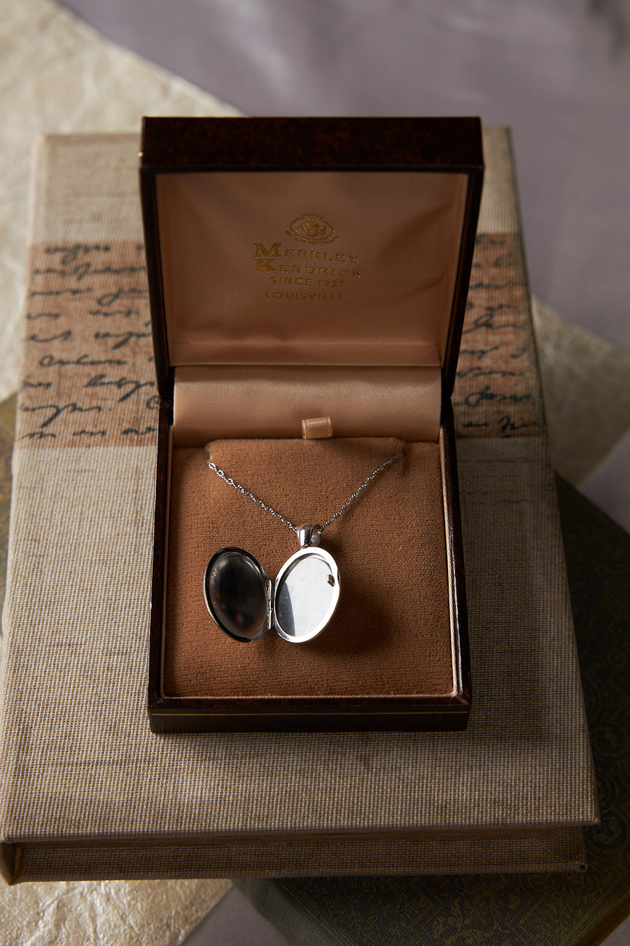 18 Karat White Gold Locket