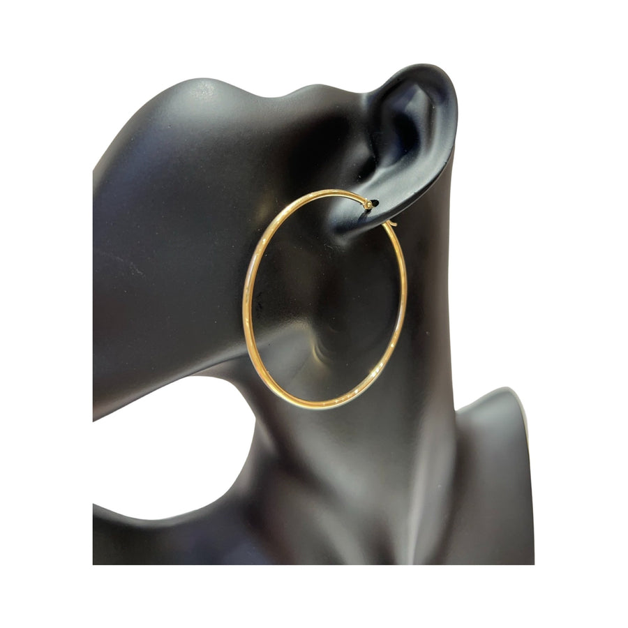 14 Karat Gold 2mm Hoop Earrings