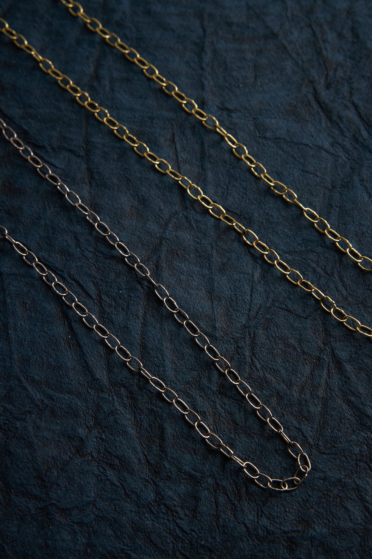 18 Karat White Gold Link Chain