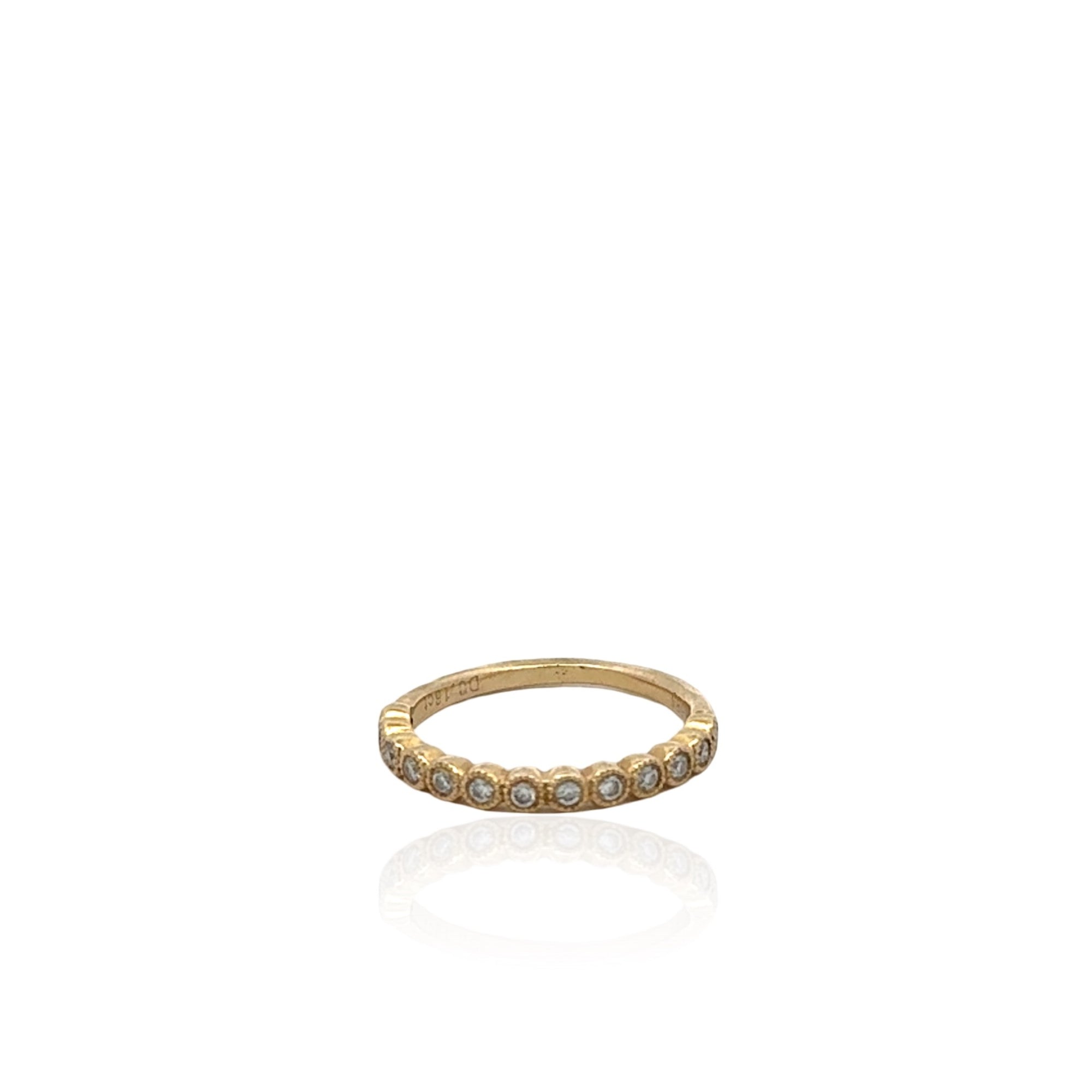 14 Karat Yellow Gold Diamond Band