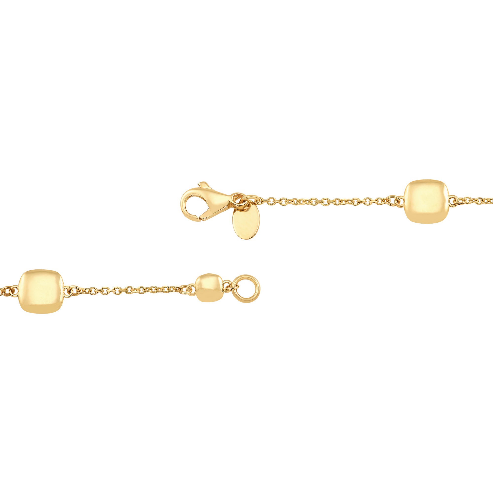 14Kt Yellow Gold Station Bracelet