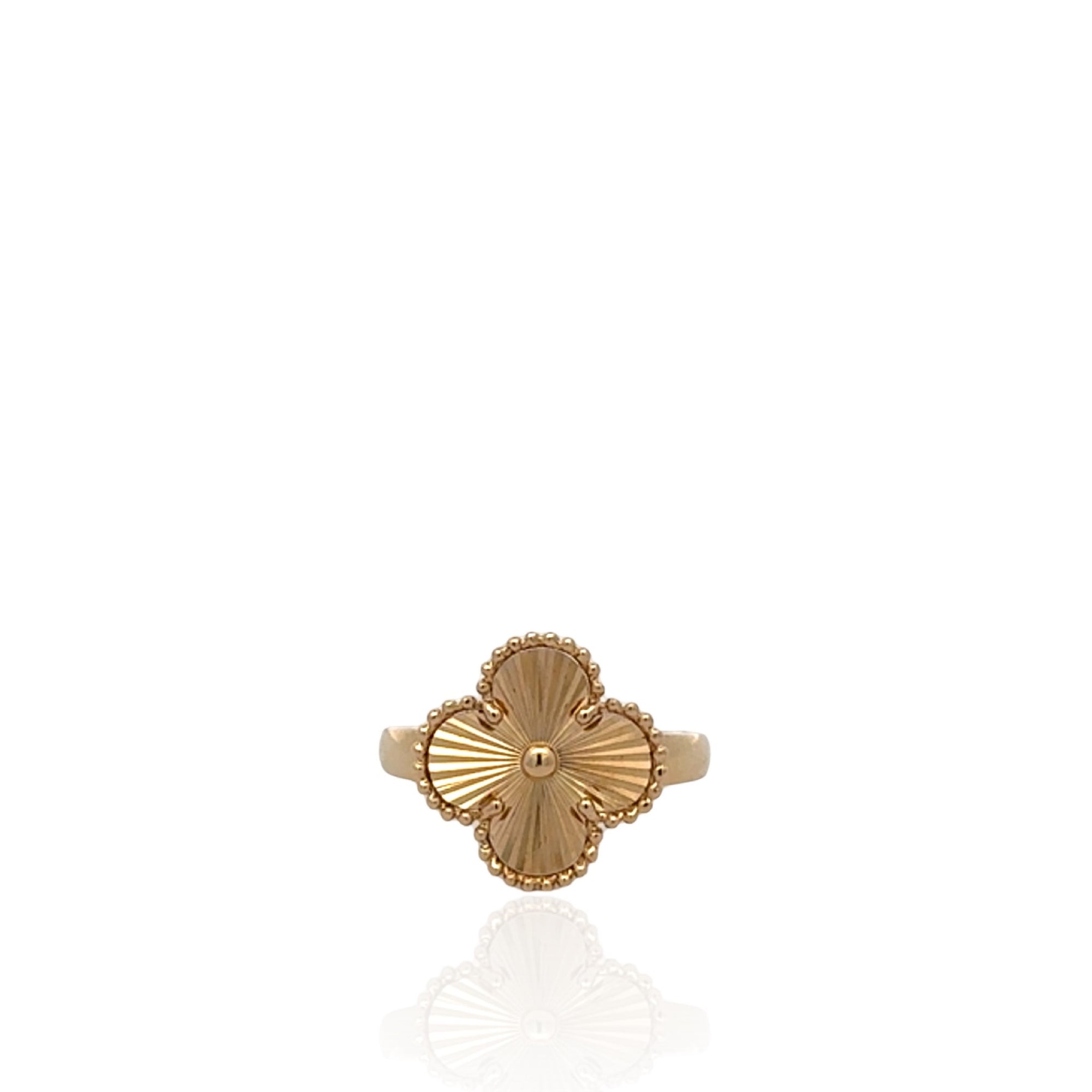 Clover Ring in 14K Yellow Gold