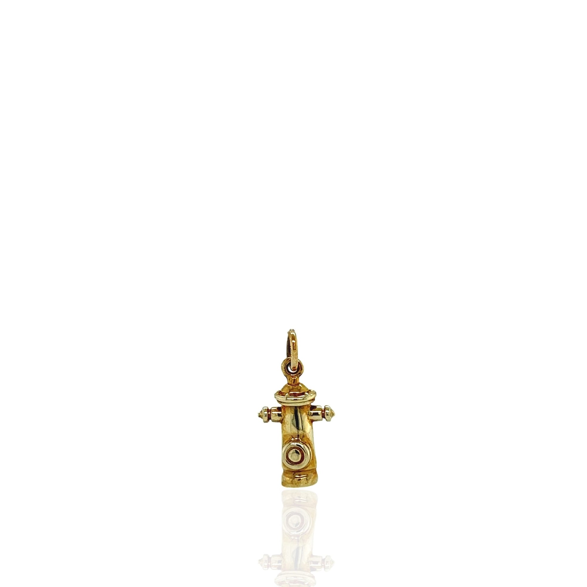 14 Karat Yellow Gold Fire Hydrant Charm