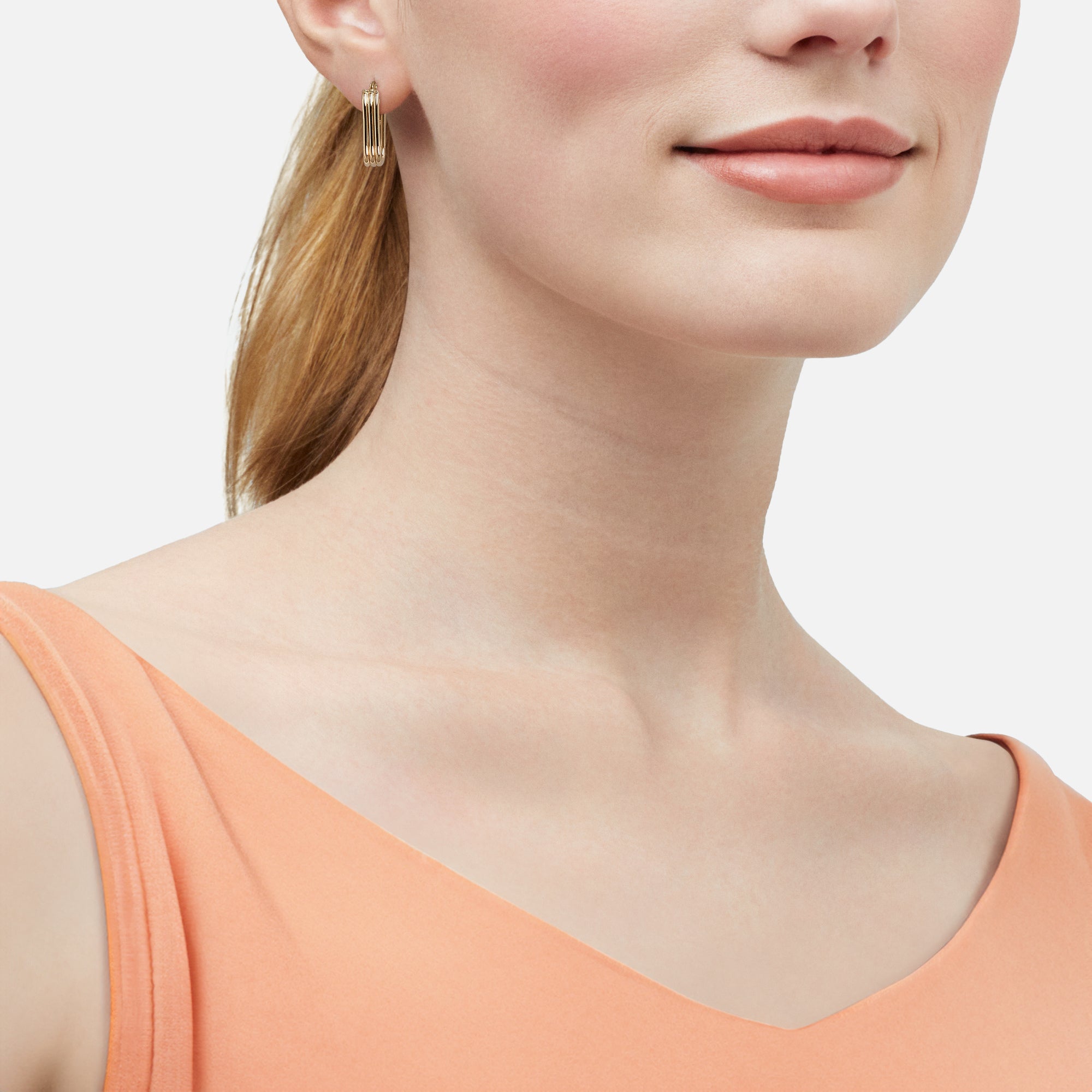 14Kt Yellow Gold Hoop Earring