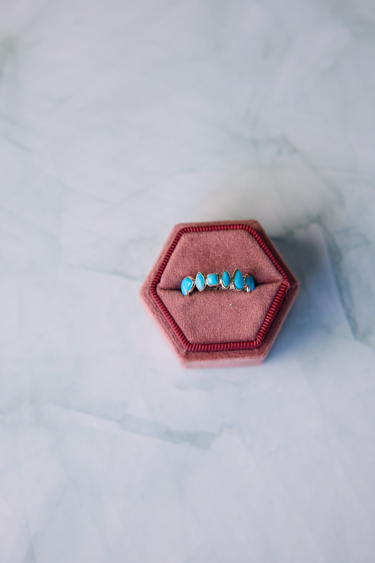 14 Karat Yellow Gold Turquoise Ring