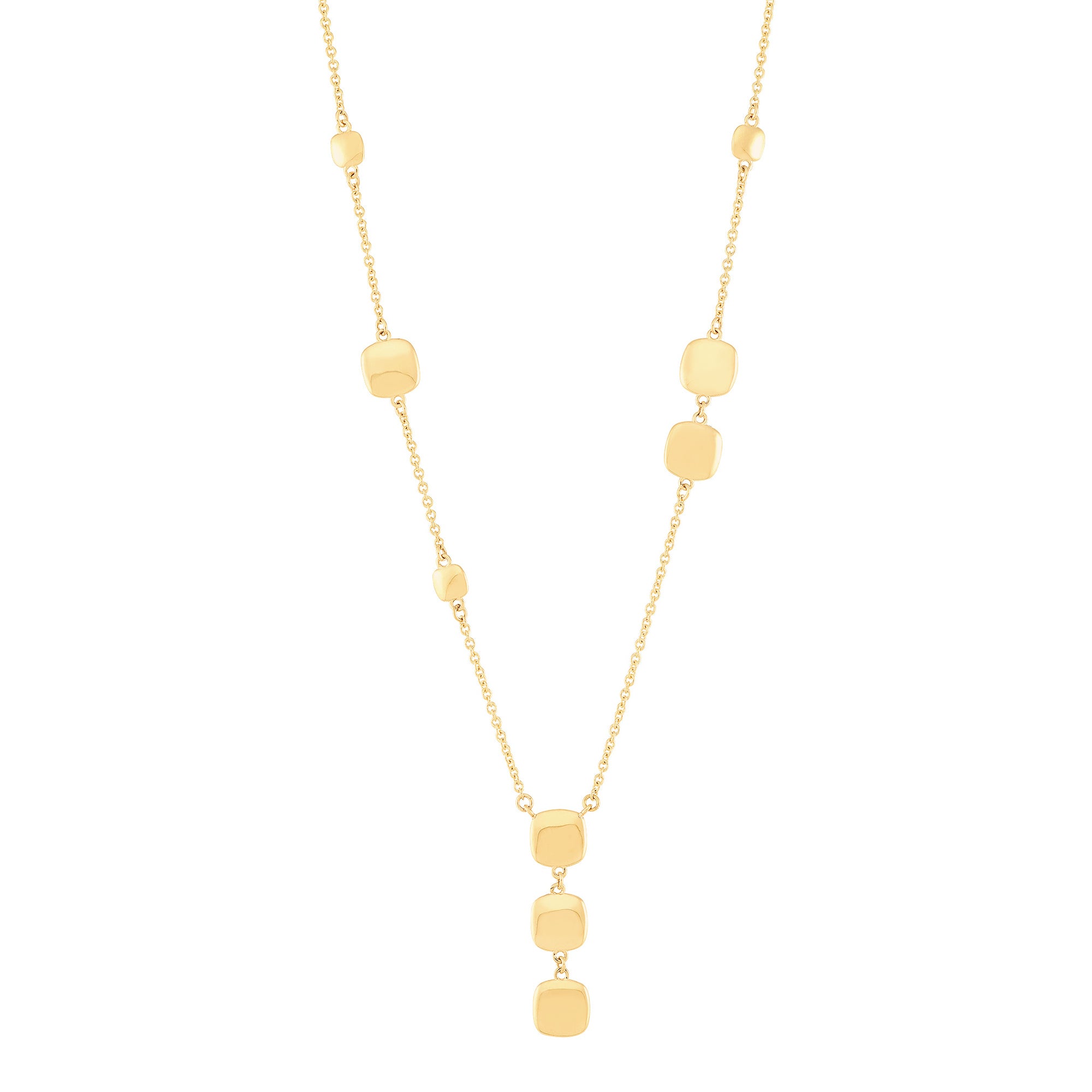 14Kt Yellow Gold Lariat Necklace