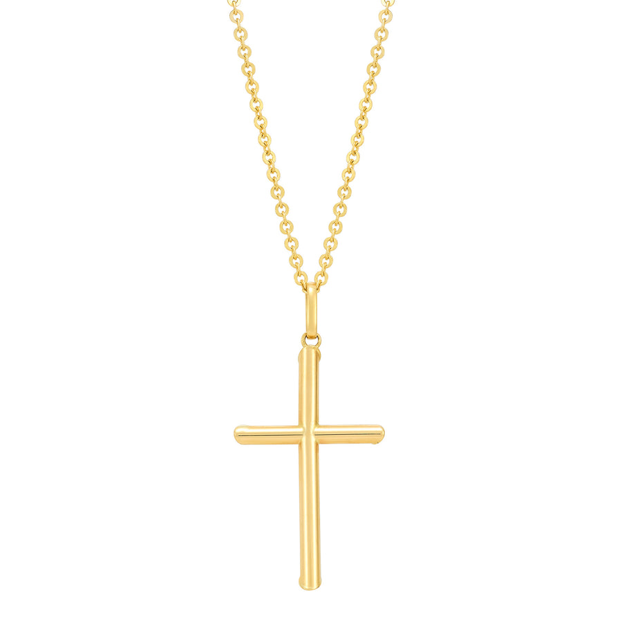14Kt Yellow Gold Cross Necklace