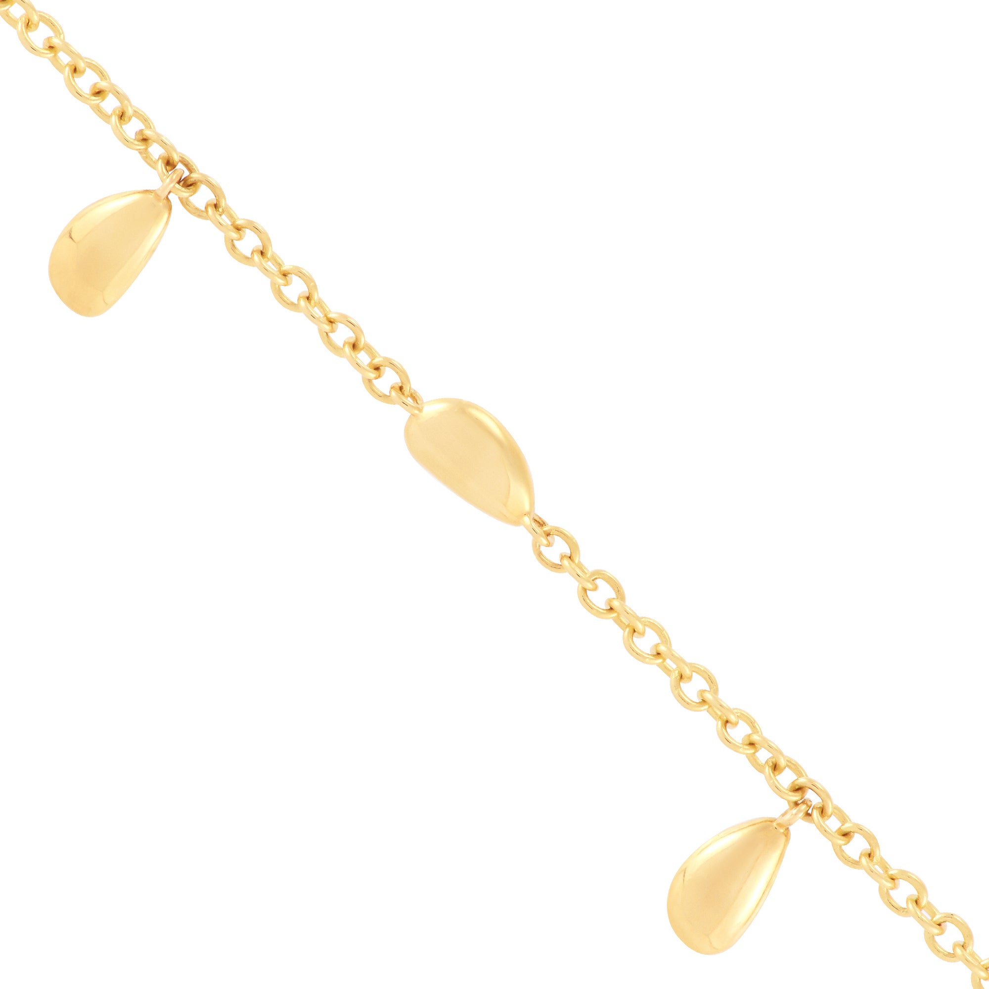 14Kt Yellow Gold Teardrop Necklace