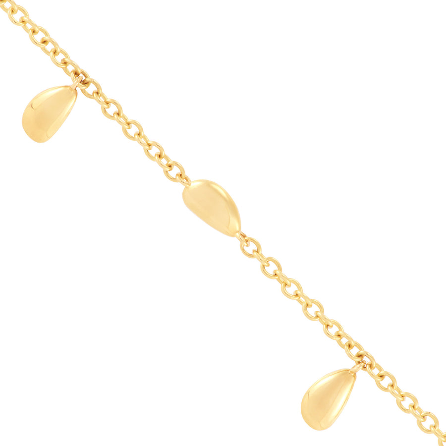 14Kt Yellow Gold Teardrop Necklace