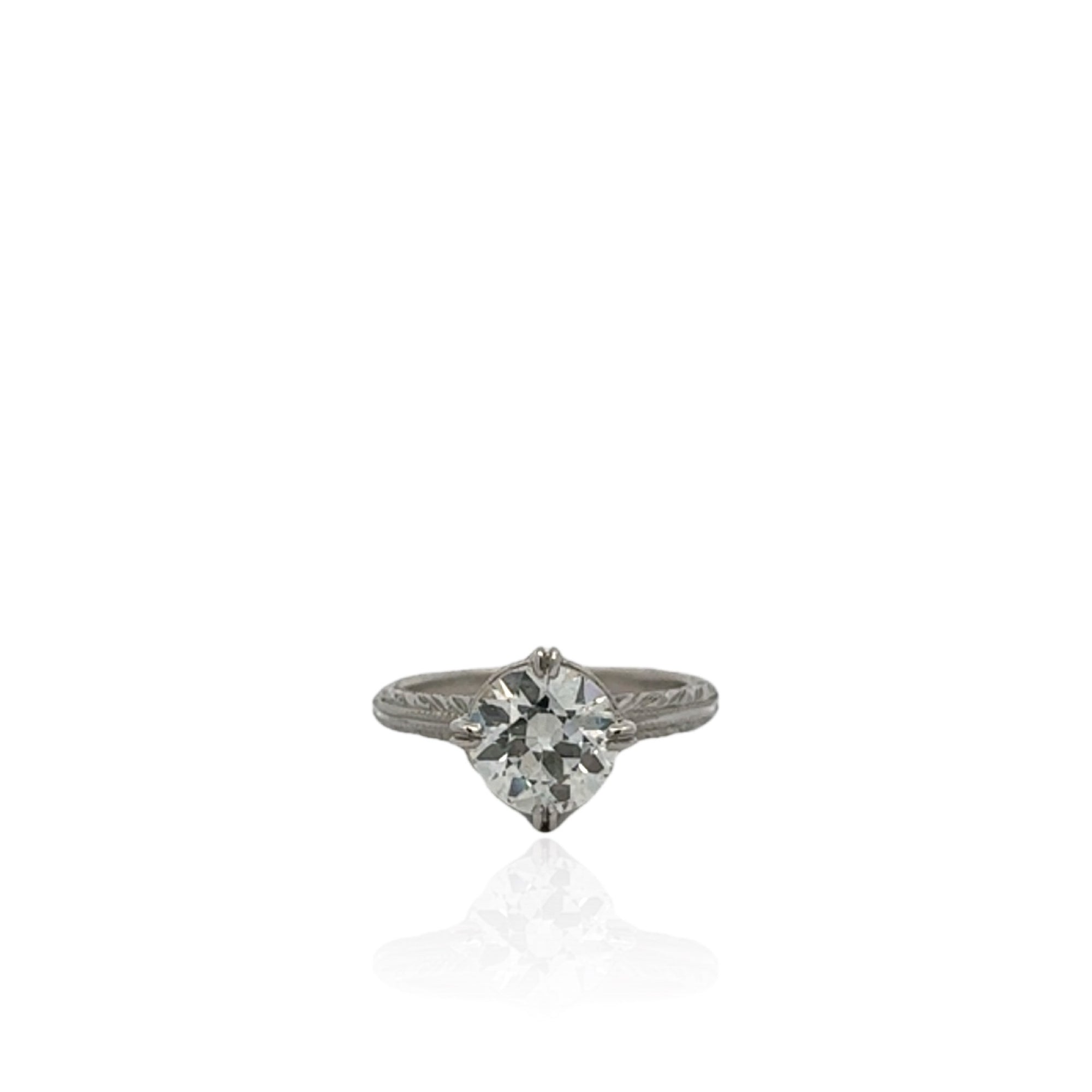 Handmade Platinum Diamond Ring