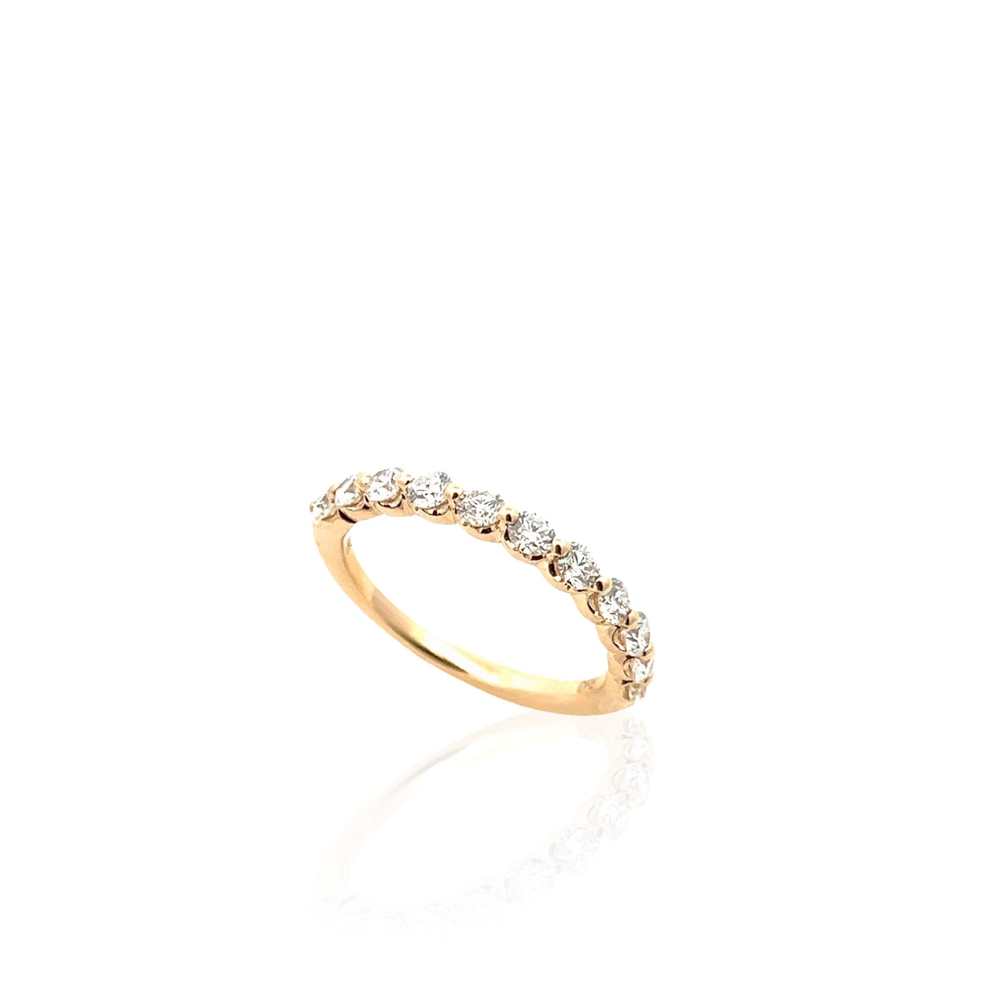 14 Karat Yellow Gold Diamond Band