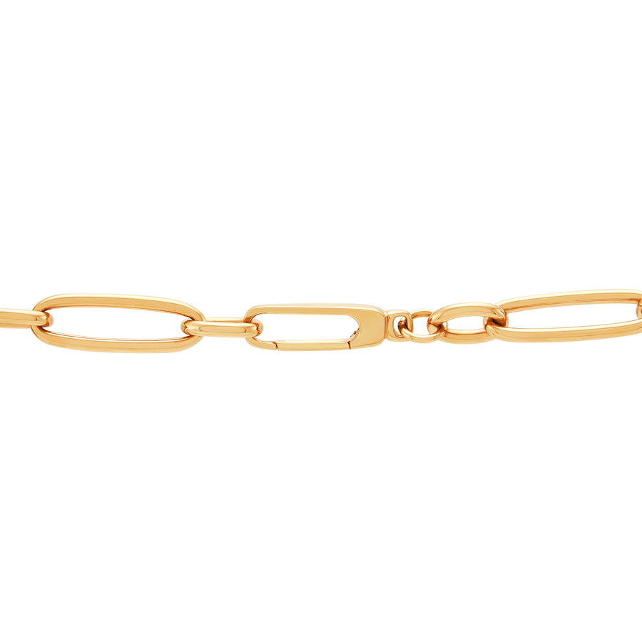 14 Karat Yellow Gold 1+3 Figaro Link Bracelet