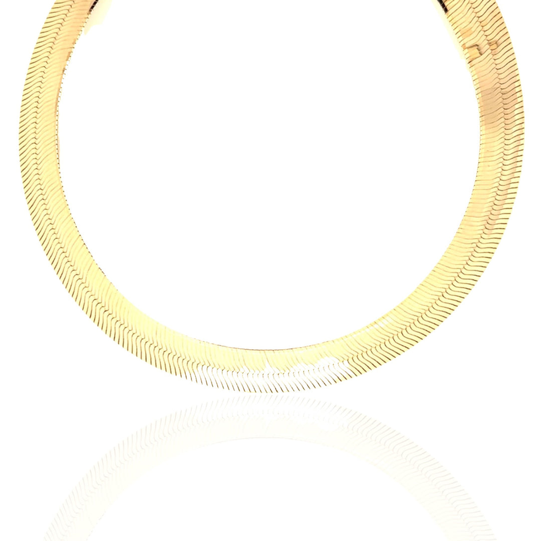 10 Karat Yellow Gold Herringbone Necklace