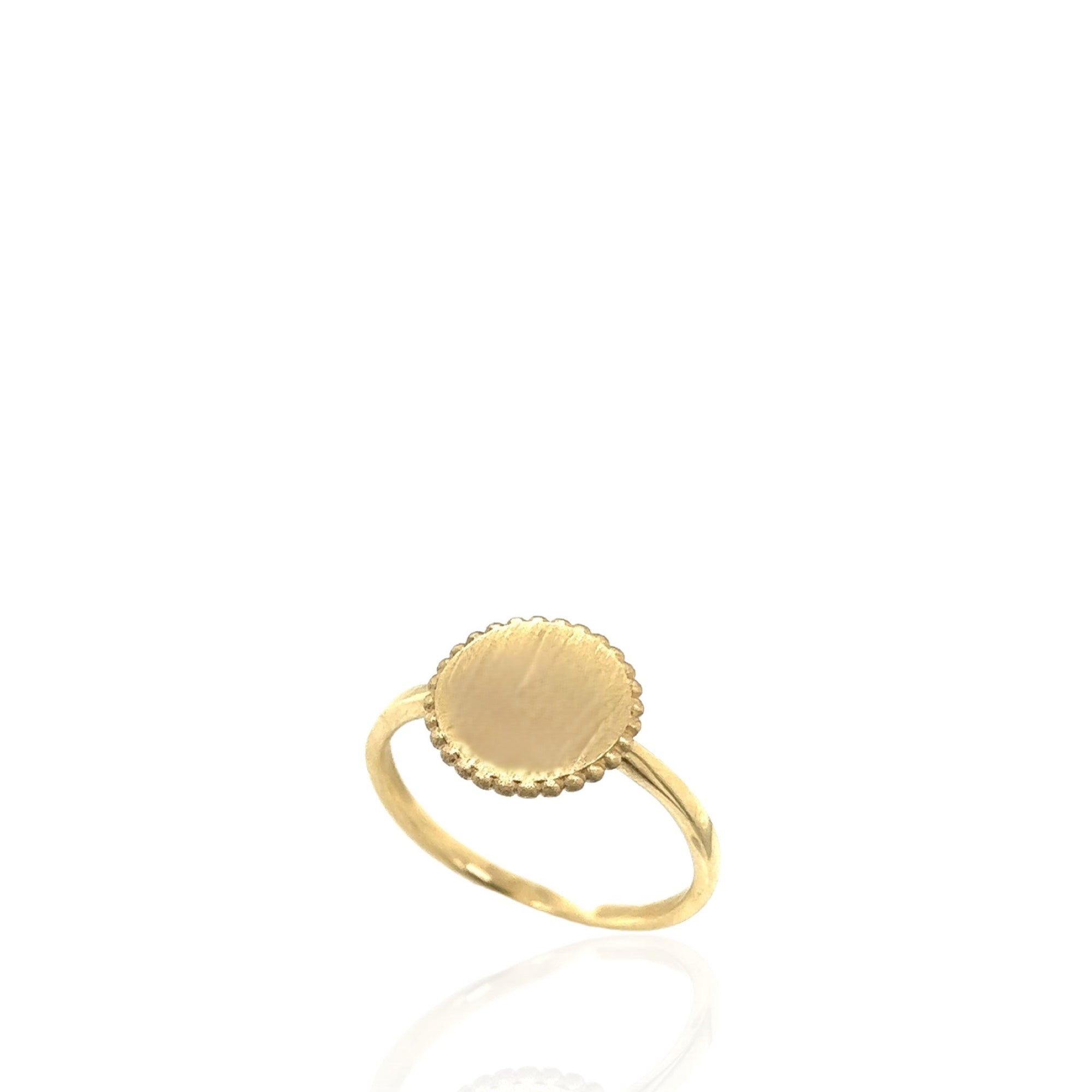 14 Karat Yellow Gold Signet Ring