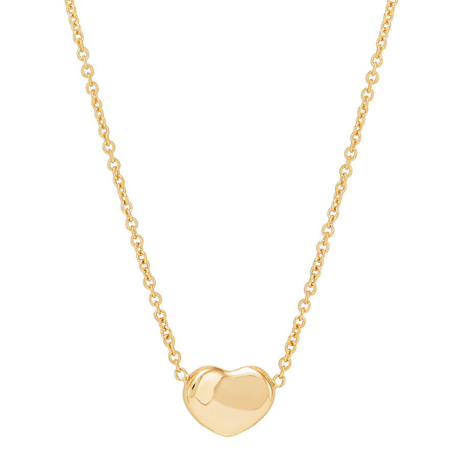 Heart Station Necklace in 14K Yellow Gold