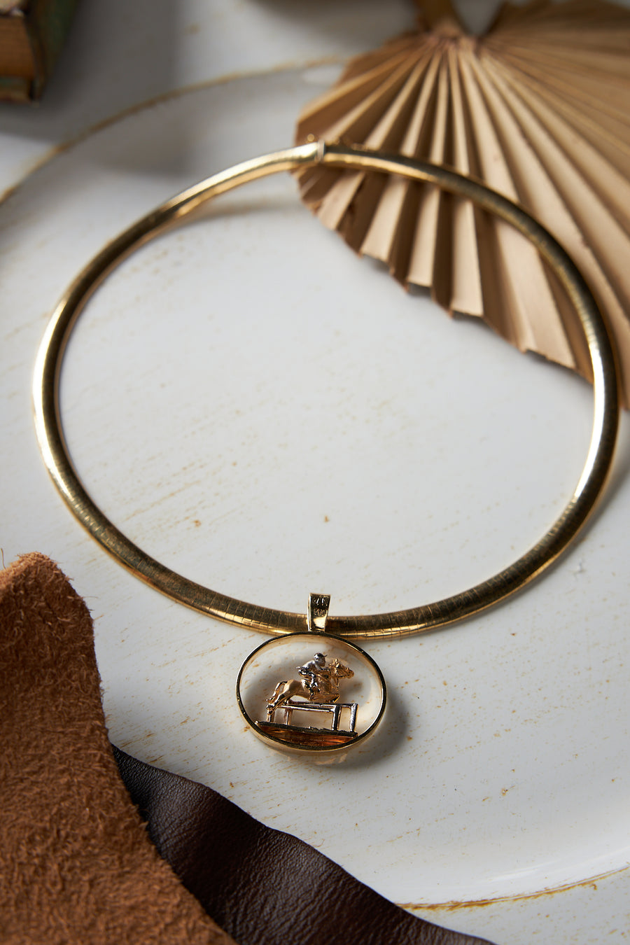 14 Karat White and Yellow Gold Pendant