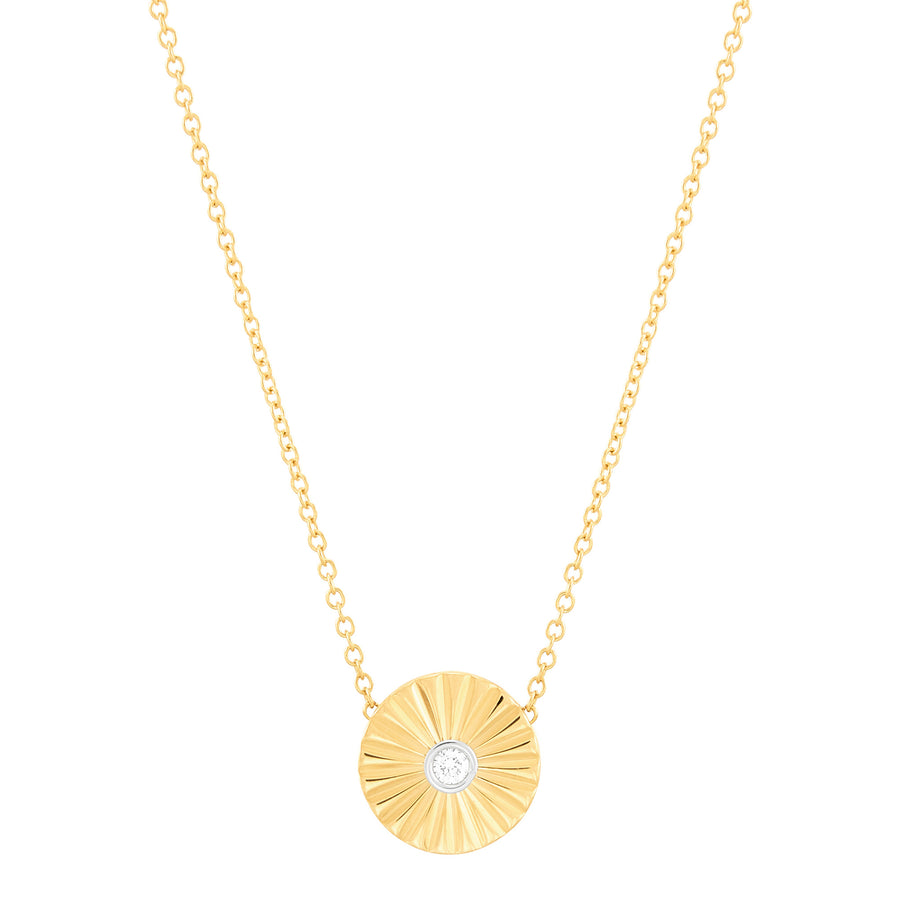 14Kt Yellow Gold Starburst Necklace