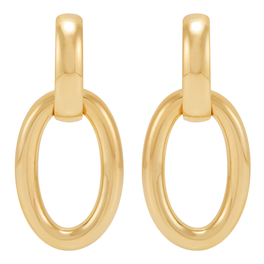 14Kt Yellow Gold Door Knocker Earrings