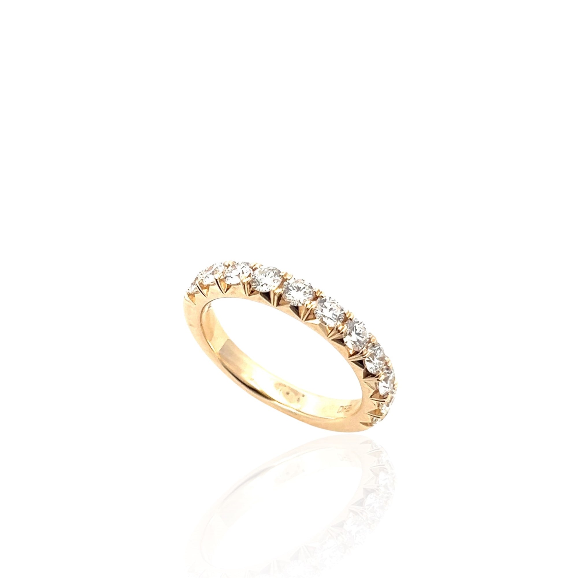14 Karat Yellow Gold Diamond Band