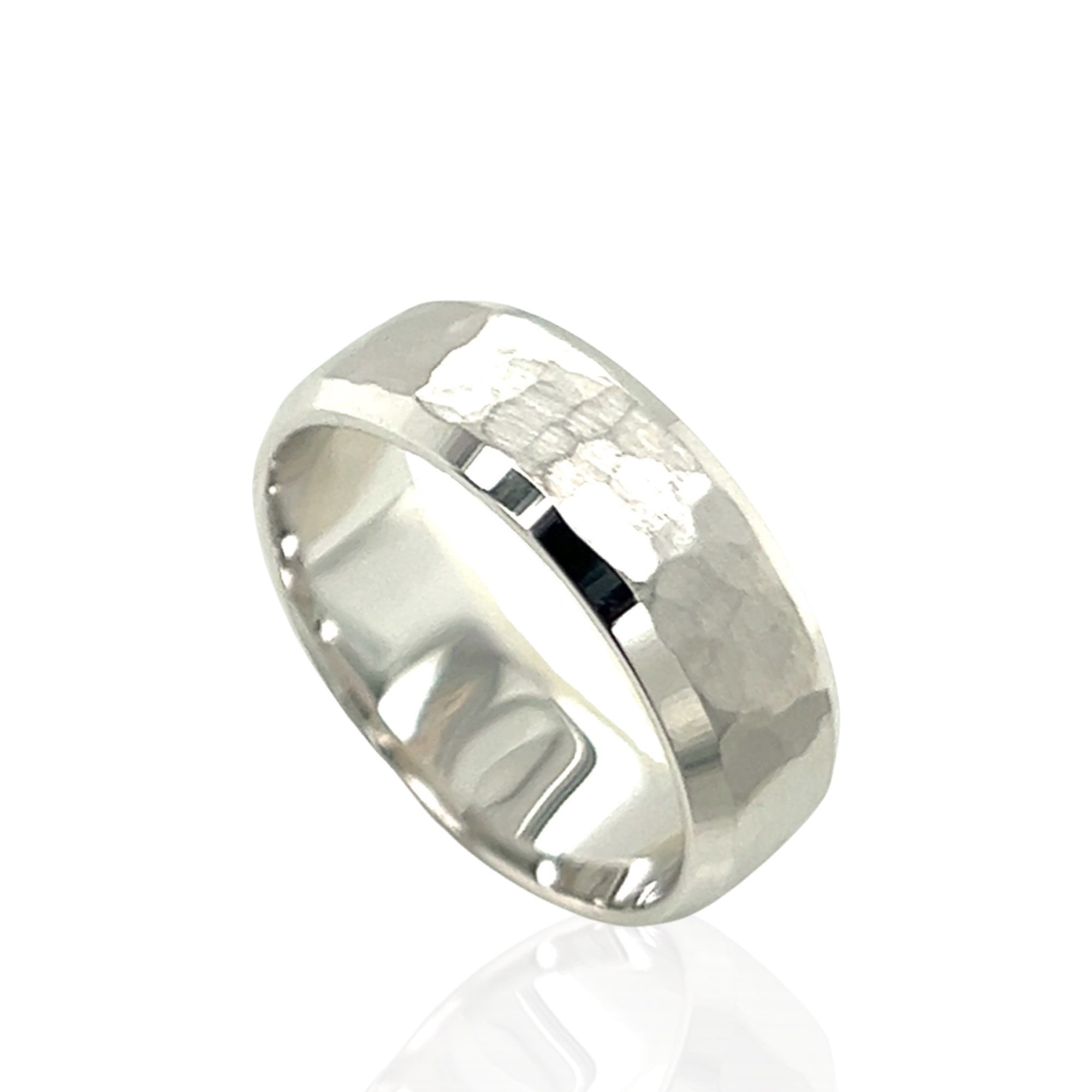 14 Karat White Gold Band