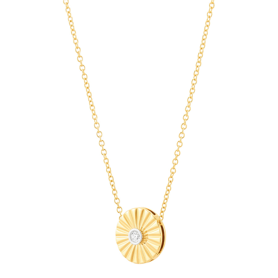 14Kt Yellow Gold Starburst Necklace