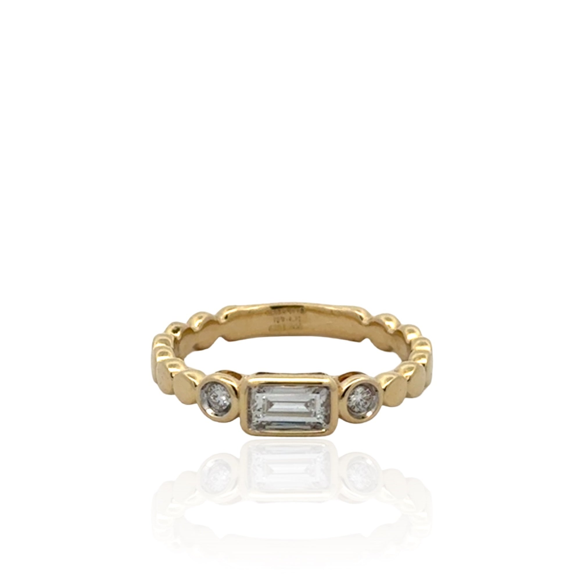14 Karat Yellow Gold Diamond Ring
