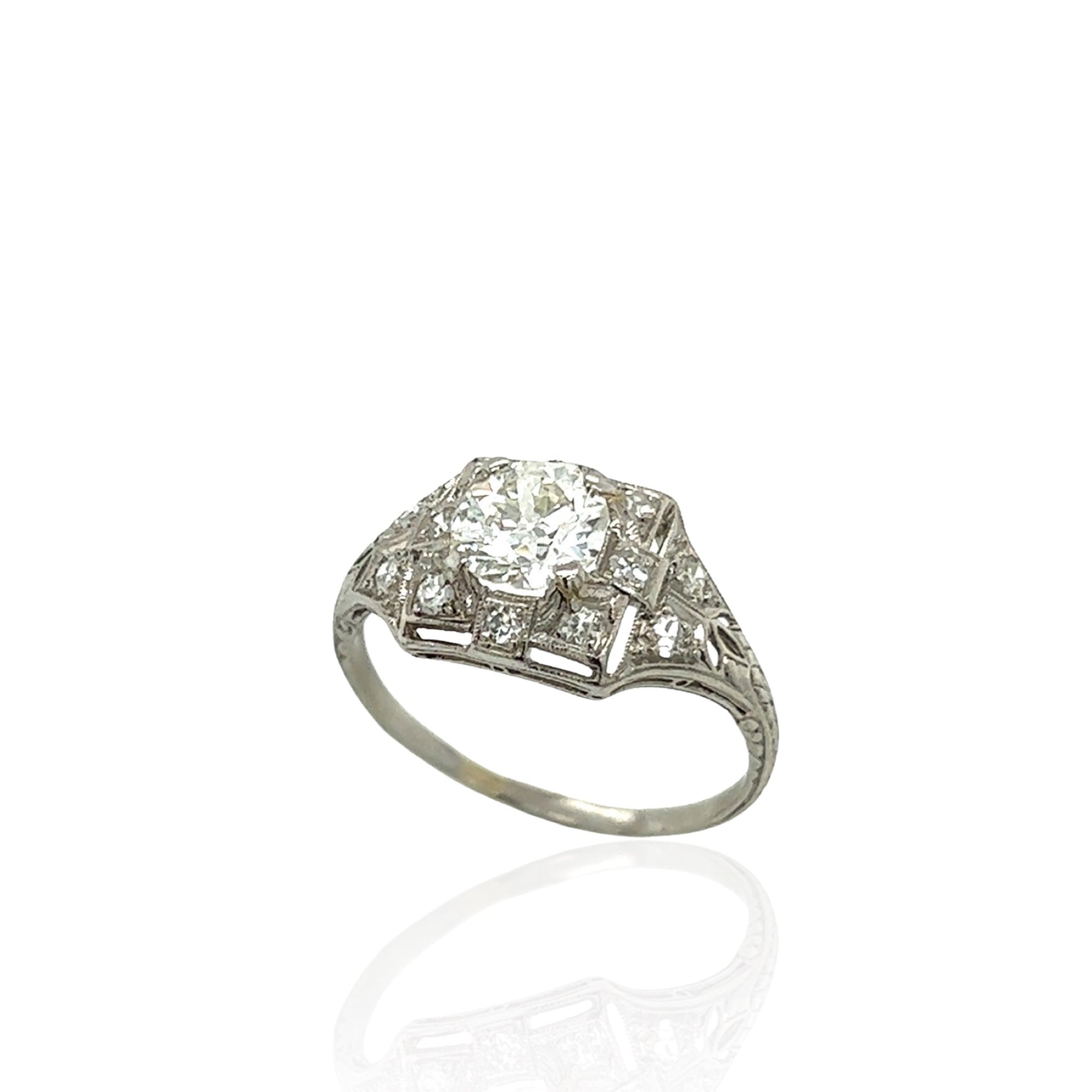 Platinum Handmade Diamond Ring