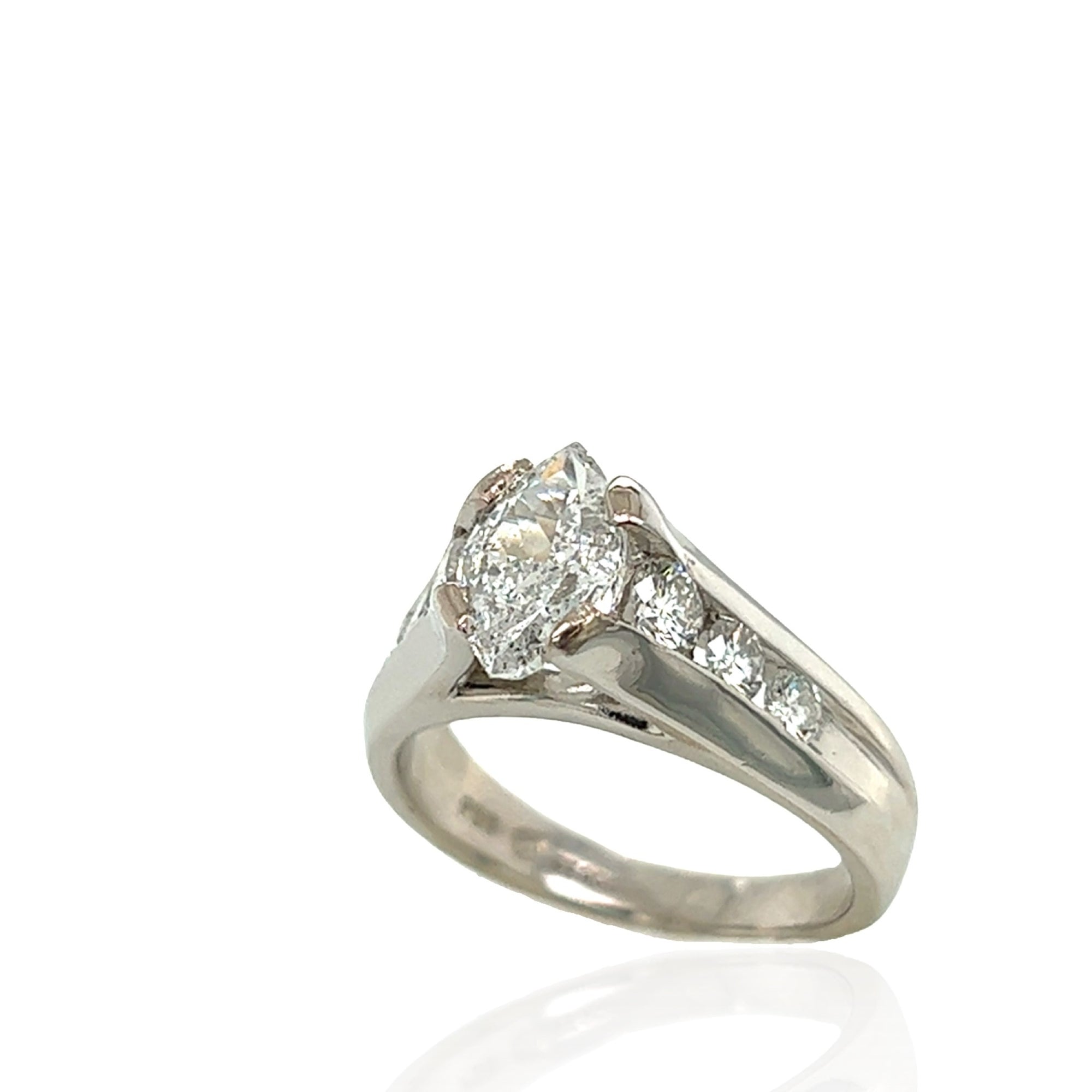 Platinum Marquise Estate Ring