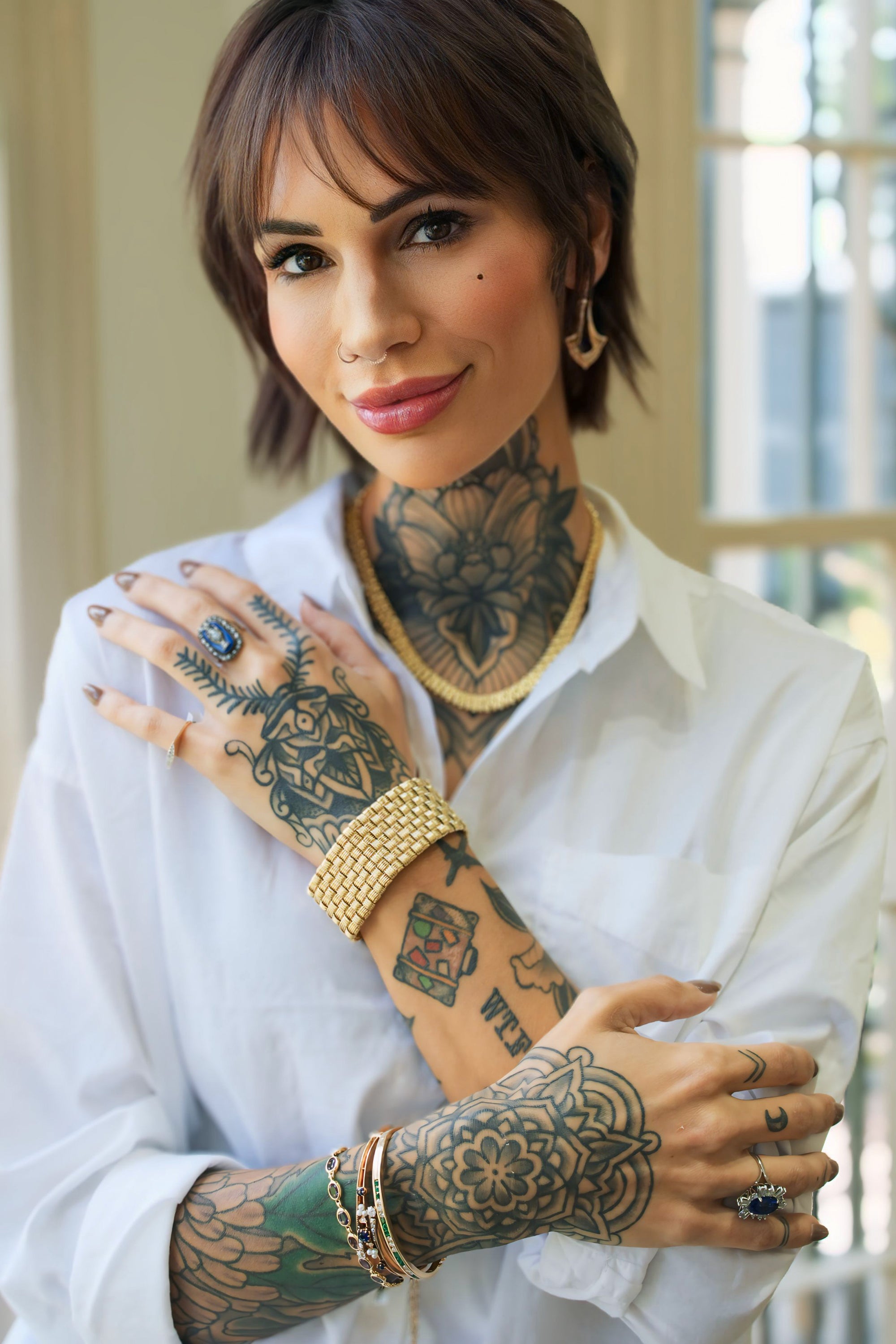 Vintage Diamond and Gold Gregg Ruth Necklace