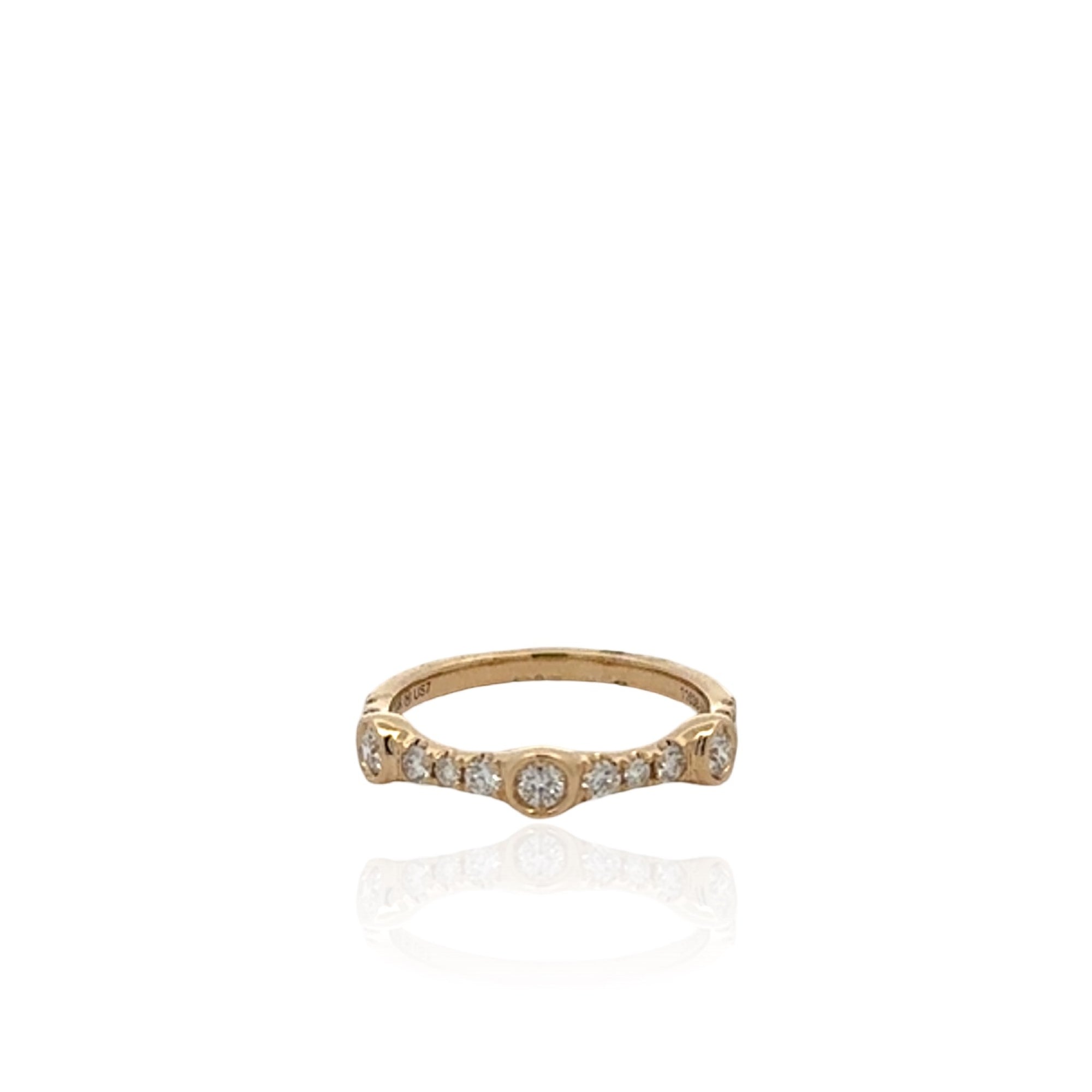 14 Karat Yellow Gold Diamond Ring