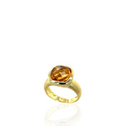 14 Karat Yellow Gold Citrine Ring