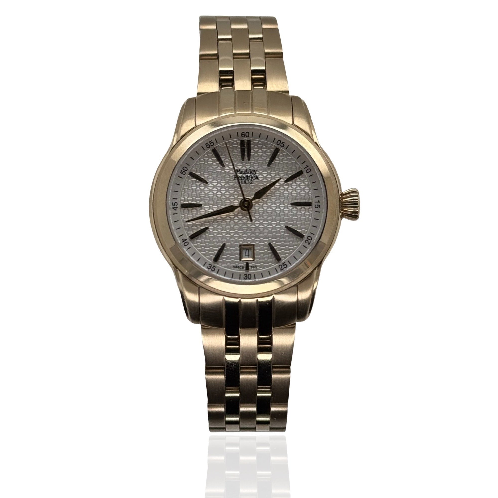 Merkley Kendrick Women’s Gold-Plated Watch with Silver Dial