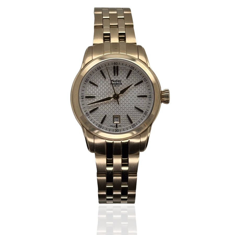 Merkley Kendrick Women’s Gold-Plated Watch with Silver Dial
