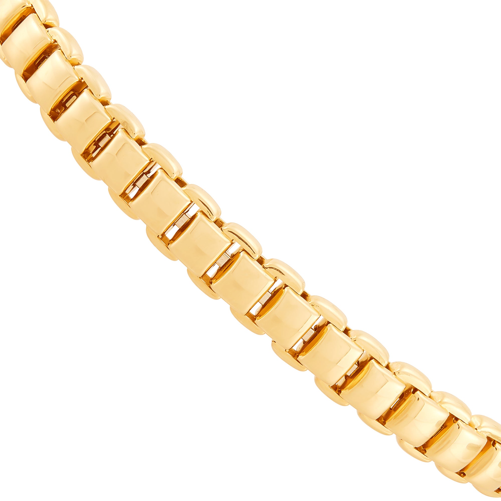 Polished Hollow Cuff Bracelet in 14K Yellow Gold