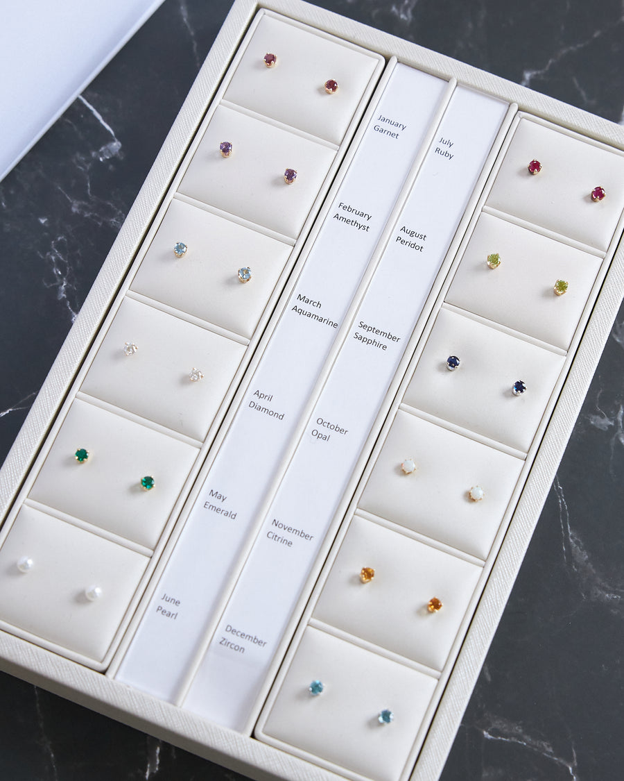 14 Karat Yellow Gold Peridot Earrings