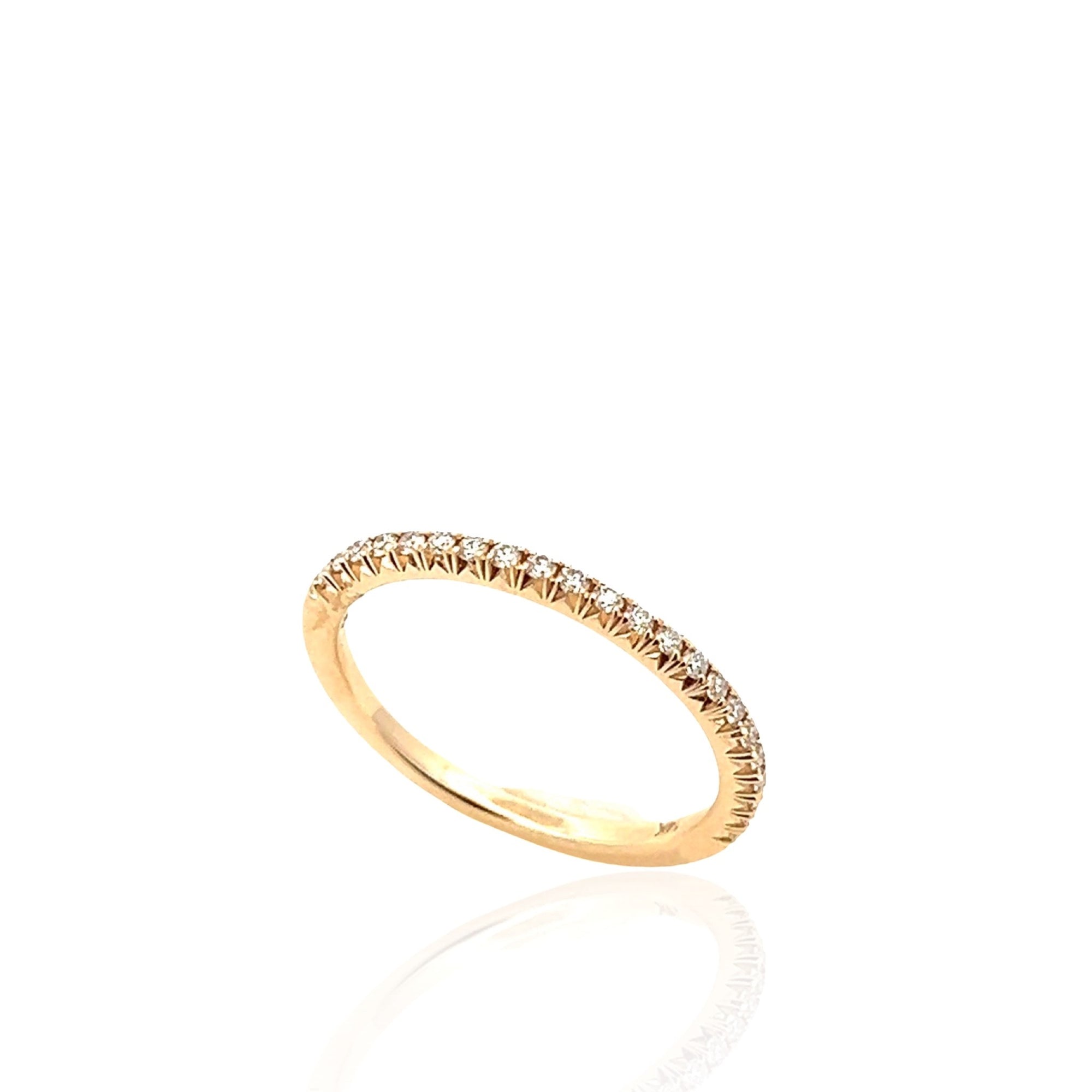 14 Karat Yellow Gold Diamond Band