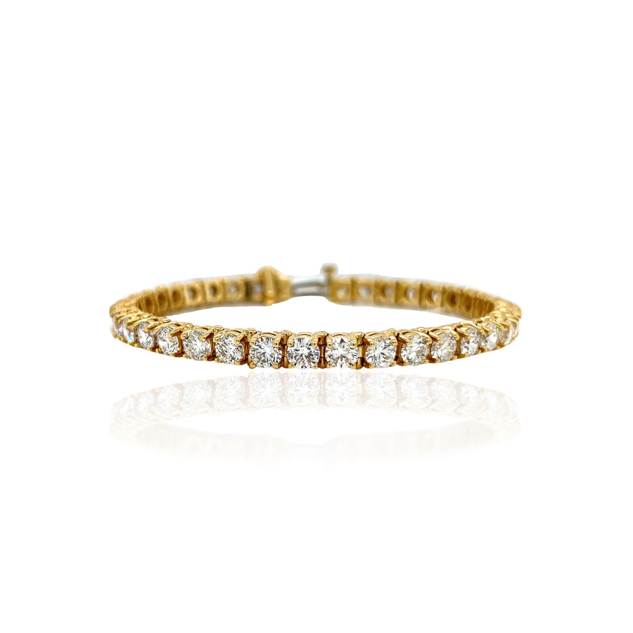 Diamond Tennis Bracelet in 14K Yellow Gold, 9.00ctw