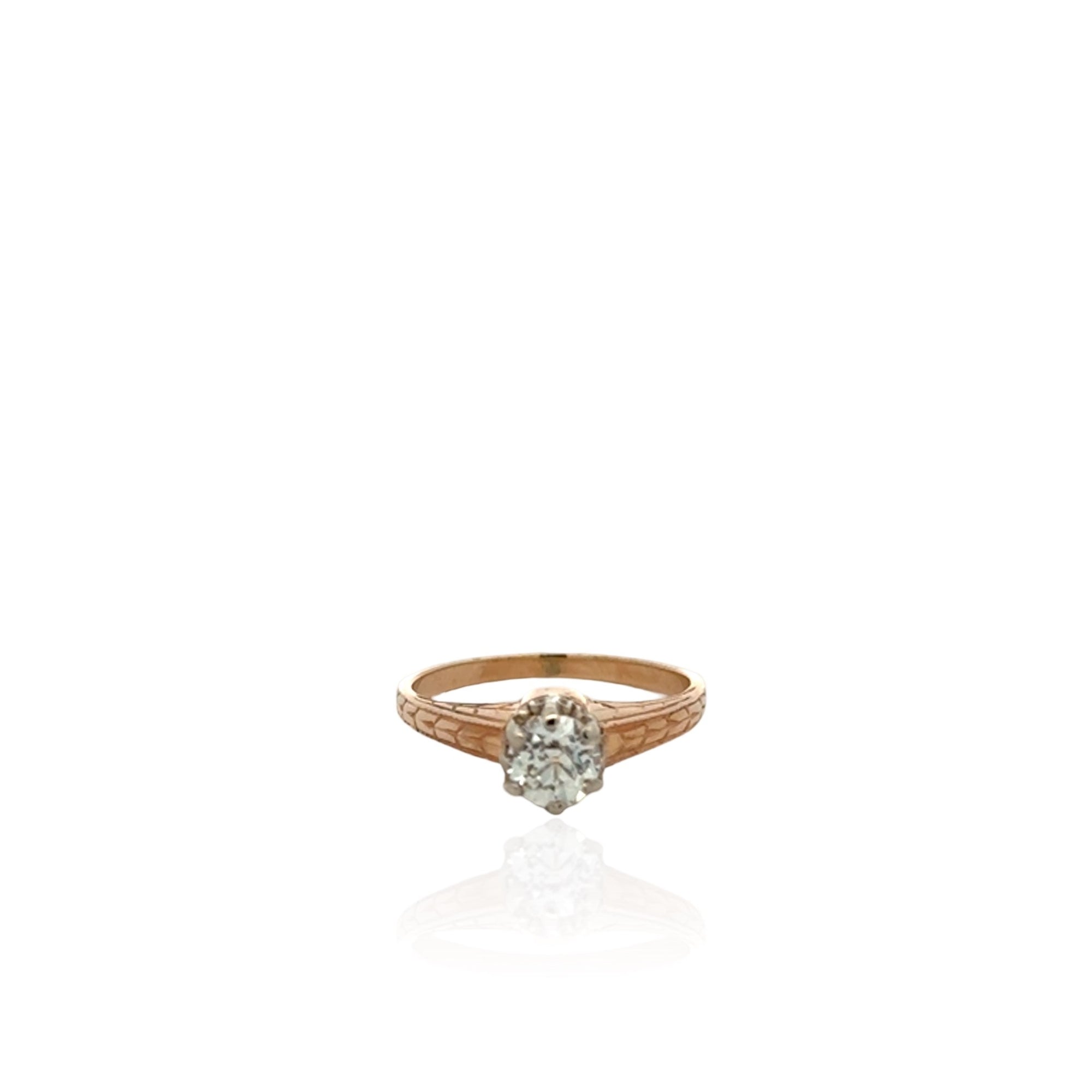 14 Karat Yellow Gold Diamond Ring