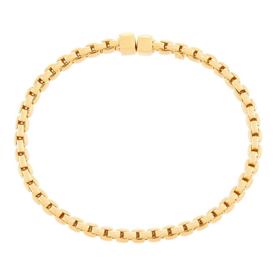 Polished Hollow Cuff Bracelet in 14K Yellow Gold