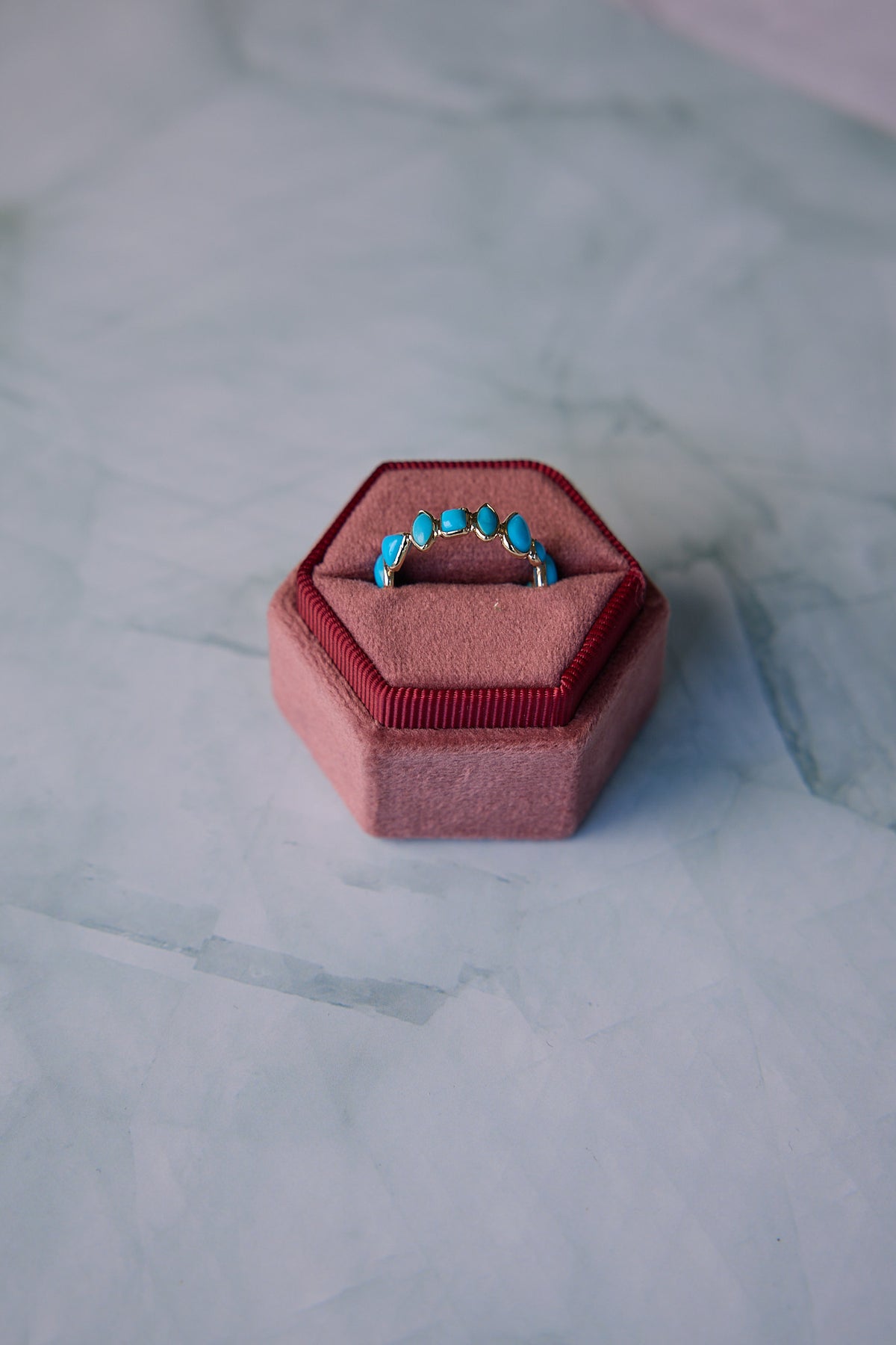 14 Karat Yellow Gold Turquoise Ring