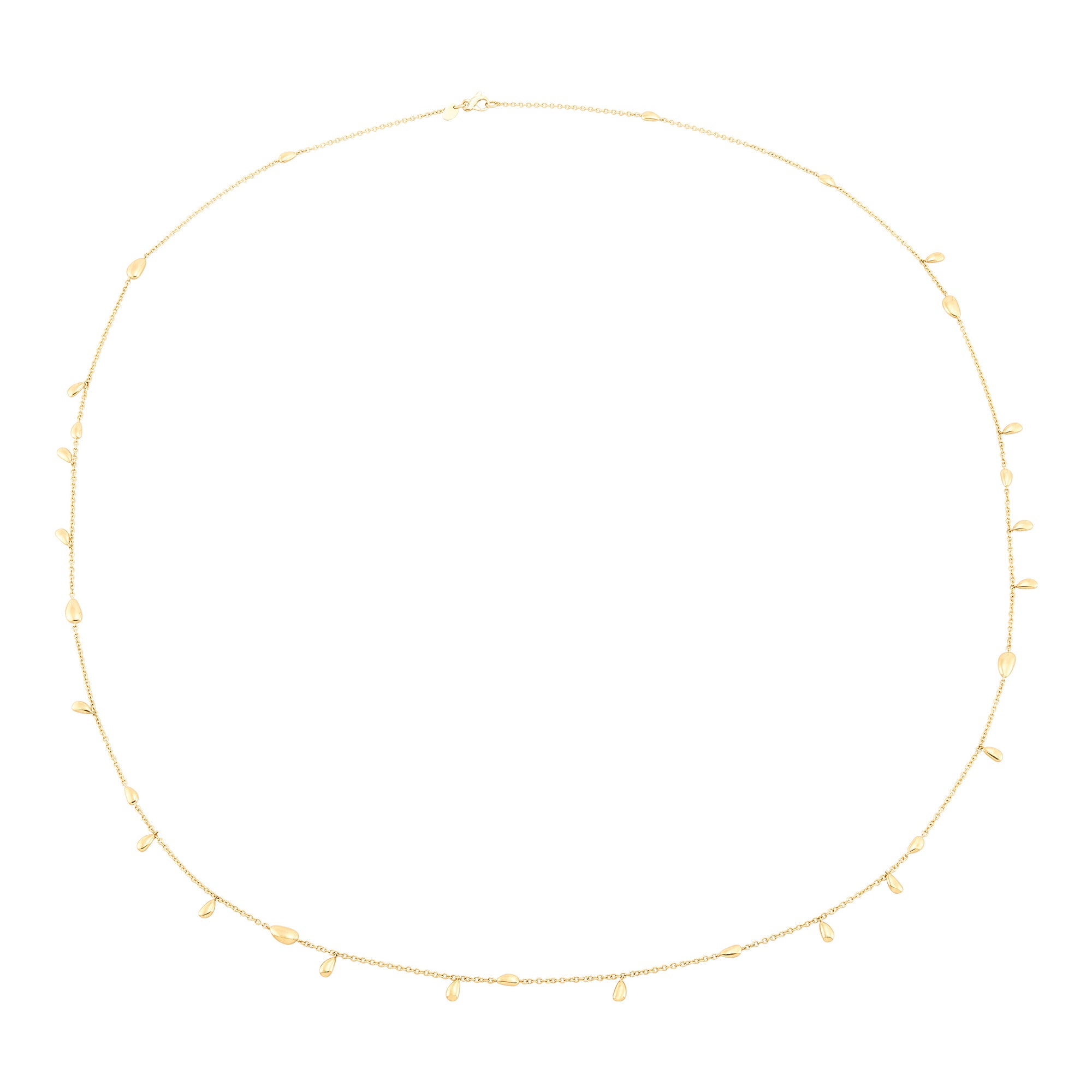 14Kt Yellow Gold Teardrop Necklace