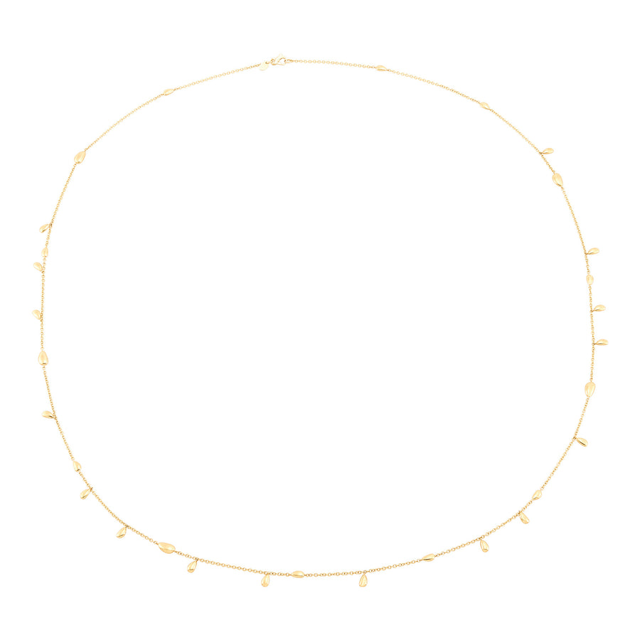 14Kt Yellow Gold Teardrop Necklace
