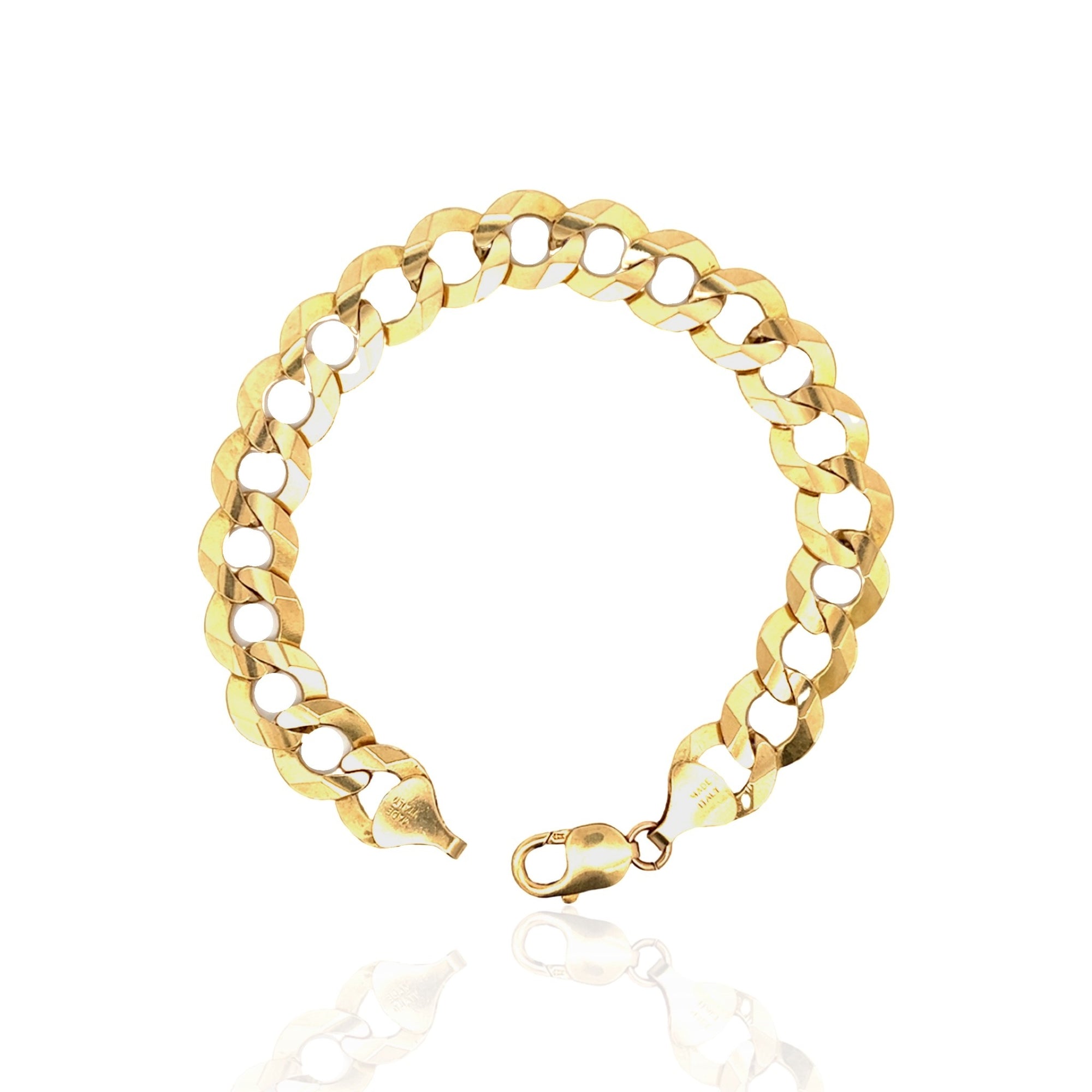 10 Karat Yellow Gold Curb Link Bracelet