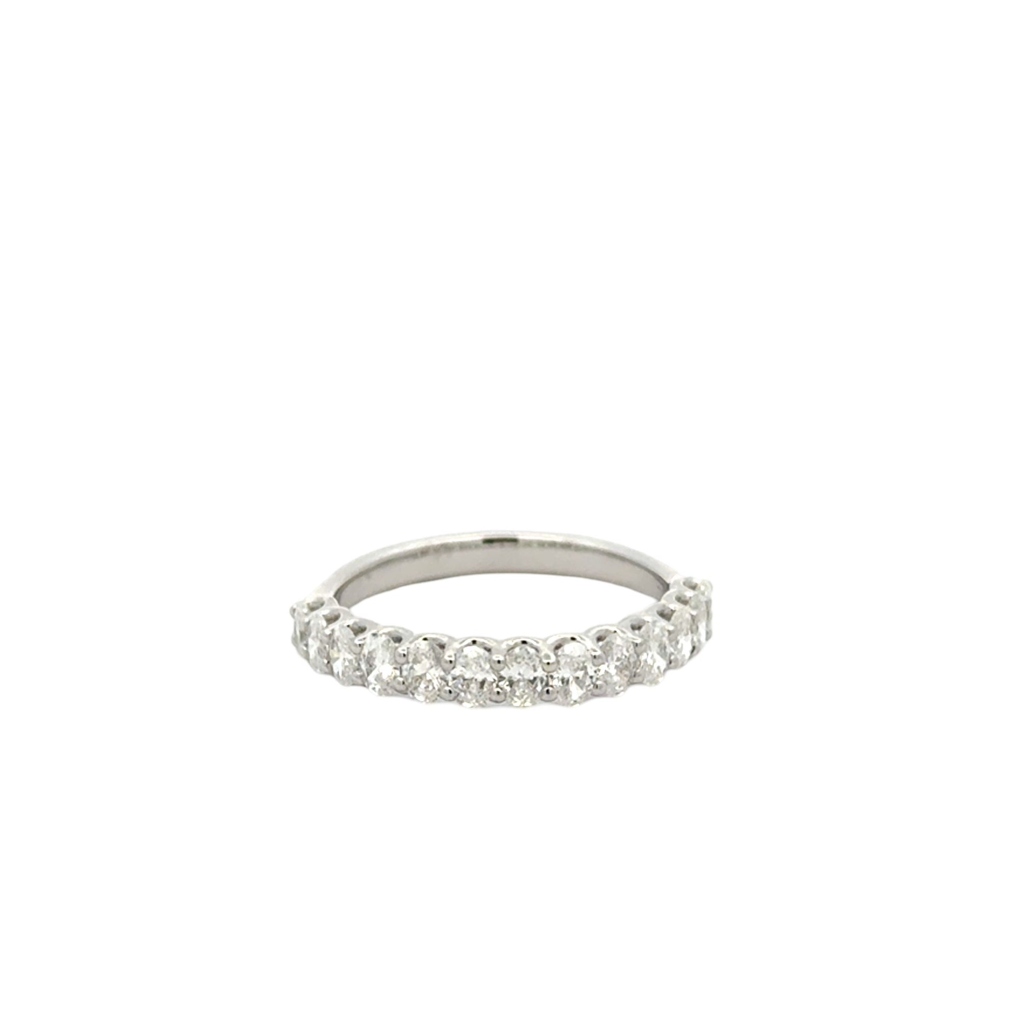 14 Karat White Gold Diamond Band