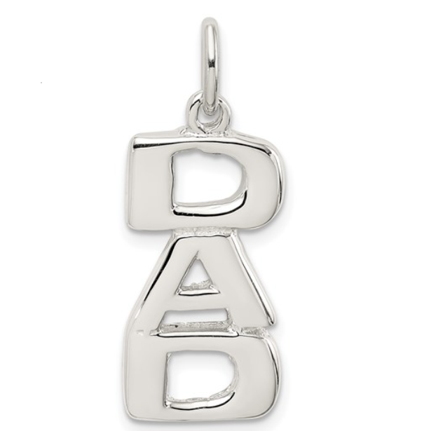 Sterling Silver DAD Charm