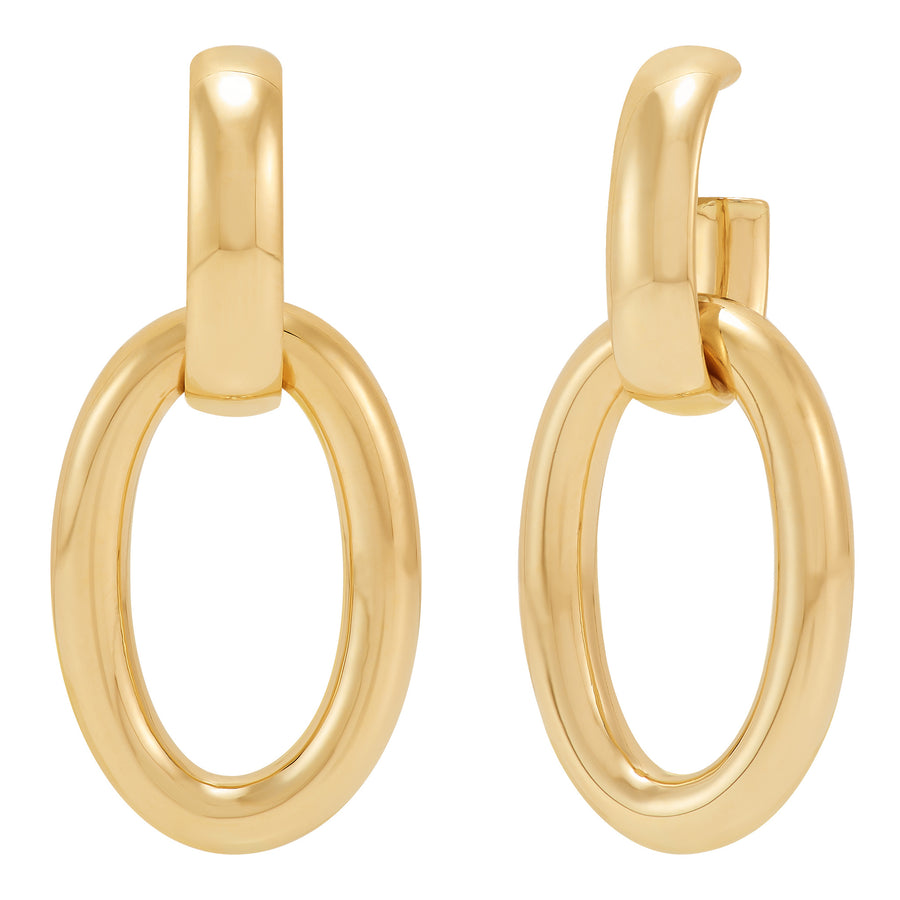 14Kt Yellow Gold Door Knocker Earrings