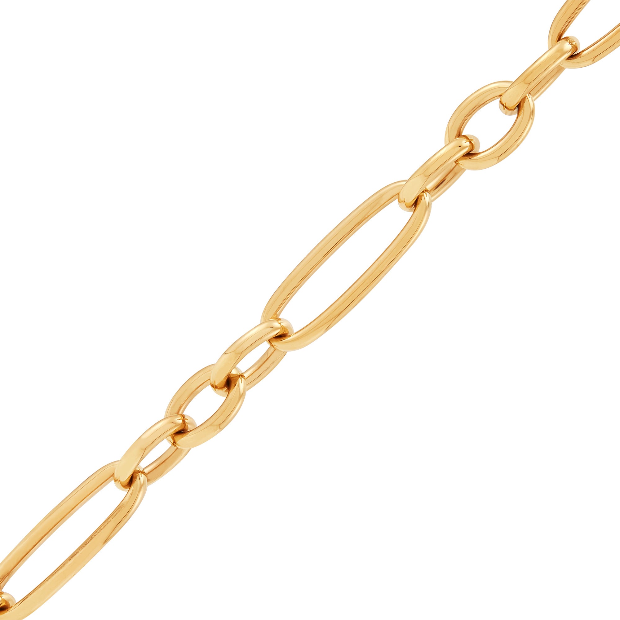 14 Karat Yellow Gold 1+3 Figaro Link Bracelet